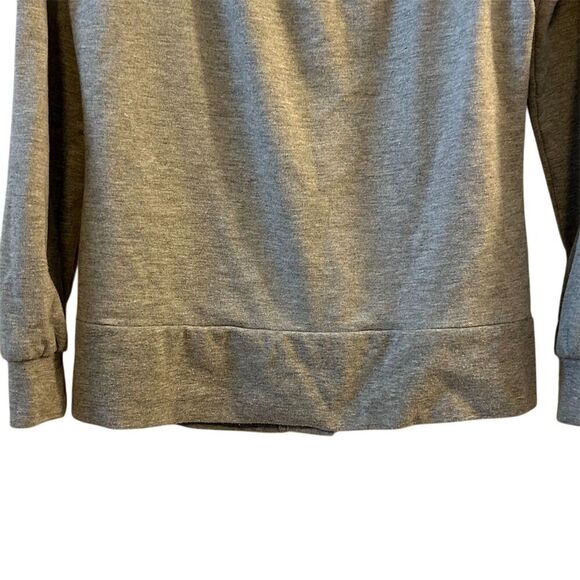 Wet Seal Women's Gray Hooded Button-Up Cardigan Sweater Size M - Picture 9 of 16